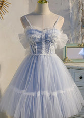 Azurael | Sparkle in Light Purple Homecoming Dress with Bow - Light Purple - PromDressClub