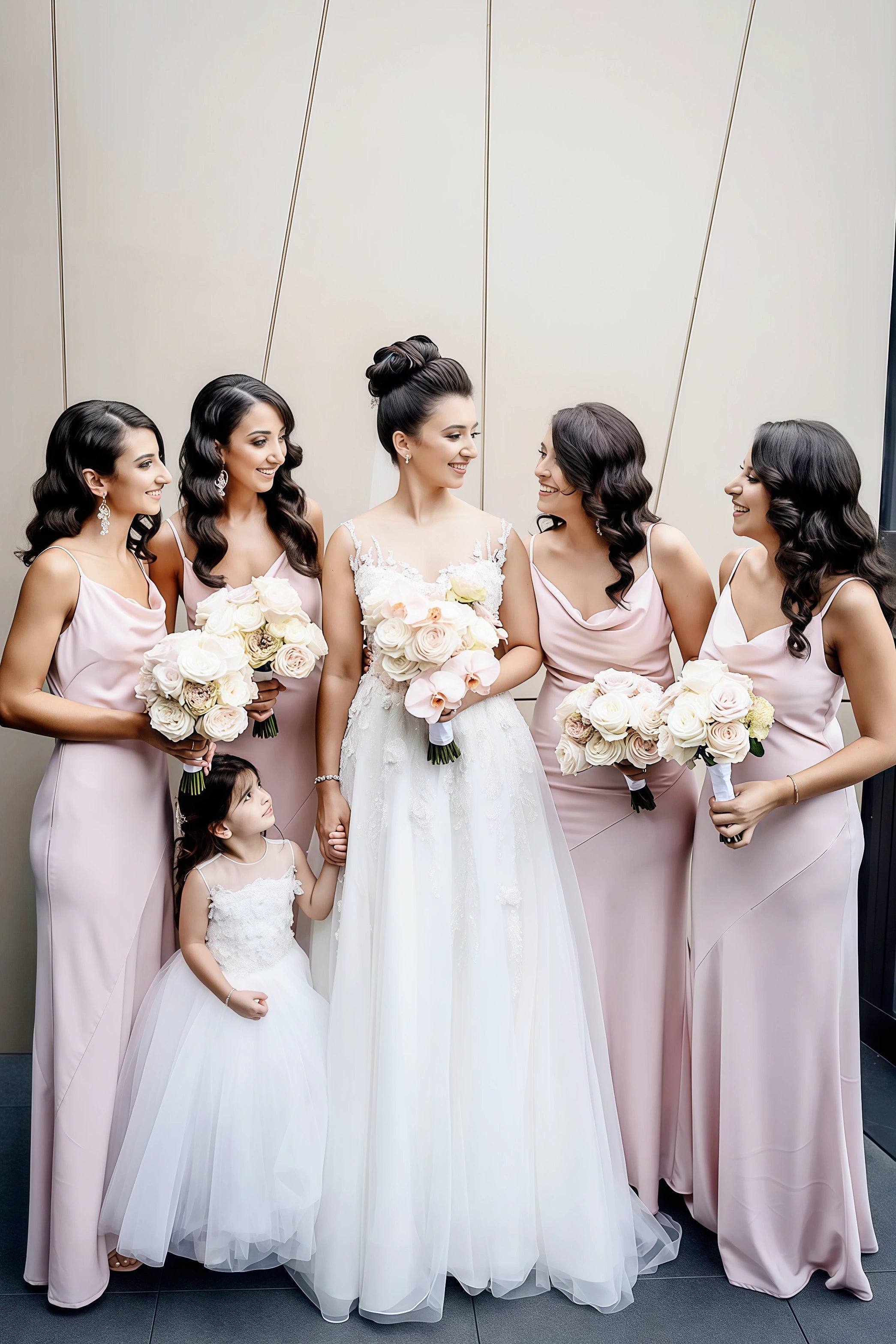 Bess | Exquisite Refinement Sheath Light Pink Chiffon Maxi Bridesmaid Dress with Spaghetti Straps and Cowl Neck - Price #price_variant_lowest# - Light Pink - PromDressClub