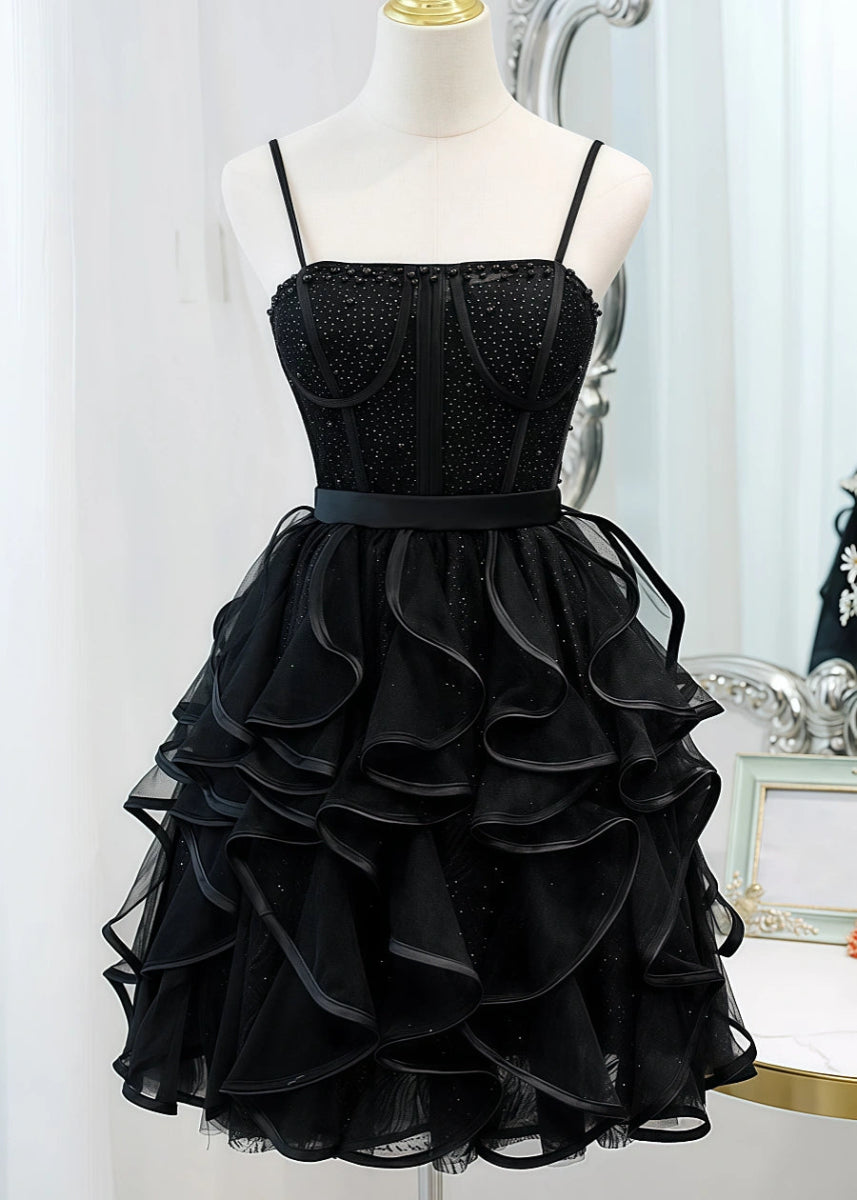 Shine in a Black Corset Homecoming Dress: Beaded Glamour, Perfect Fit