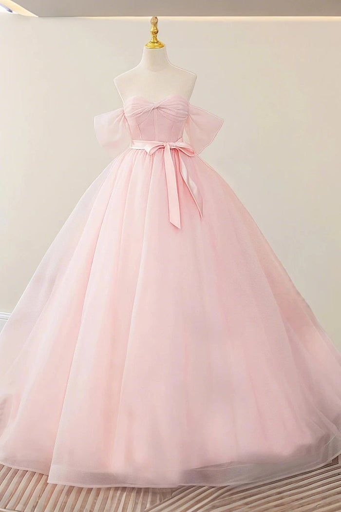 Esme | Gorgeous Light Pink Quinceanera Dresses with Bow - Stylish & Charming - Light Pink - PromDressClub