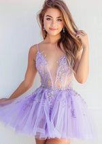 Gwendolyn | Discover the Perfect Light Purple Homecoming Dress for Your Memorable Night - Light Purple - PromDressClub