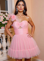 Hibernia | Discover the Ultimate Flower Homecoming Dress for a Memorable Night - Light Pink - PromDressClub