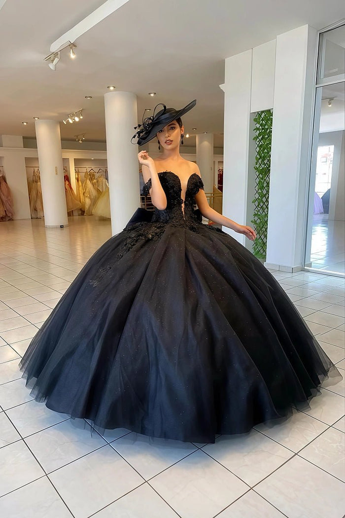 Jade | Gorgeous Black Quinceanera Dresses for Memorable Events - Black - PromDressClub