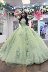Kristin | Shine Bright in Stunning Sage Green Quince Dresses - Sage - PromDressClub