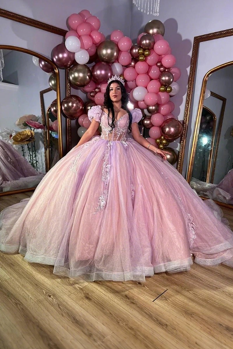 Lauren | Own Your Spotlight in Dreamy Light Purple Quince Dresses - Light Purple - PromDressClub