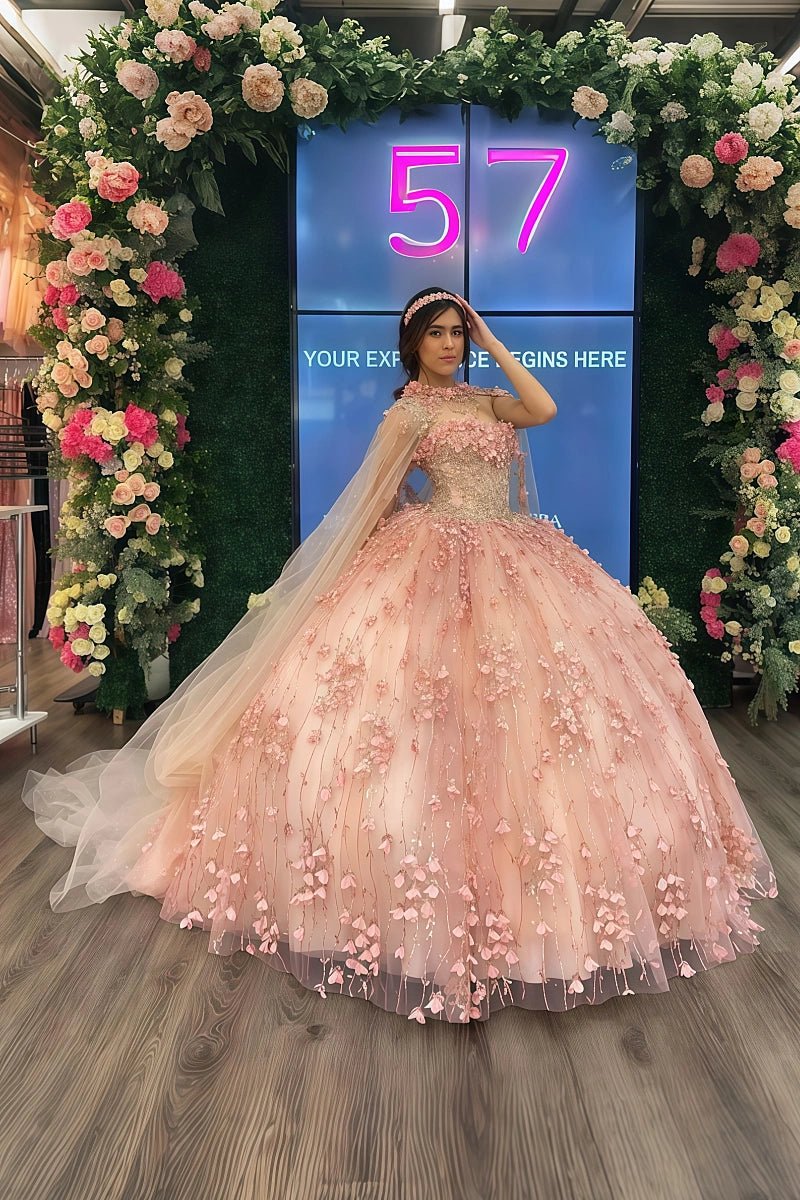 Lillian | Step Into Your Fairy Tale with Enchanting Pink Quince Dresses - Light Pink - PromDressClub