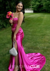 Marcia | Trumpet Mermaid Royal Blue Long Formal Dress Near Me - Price #price_variant_lowest# - Hot Pink - PromDressClub