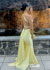 Mirabelle | Trumpet Mermaid Light Pink Maxi Prom Dress Stores Near Me - Price #price_variant_lowest# - Yellow - PromDressClub