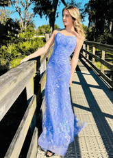 Octavia | Stunning Lilac Sequin Backless Mermaid Prom Dress - Lilac - PromDressClub