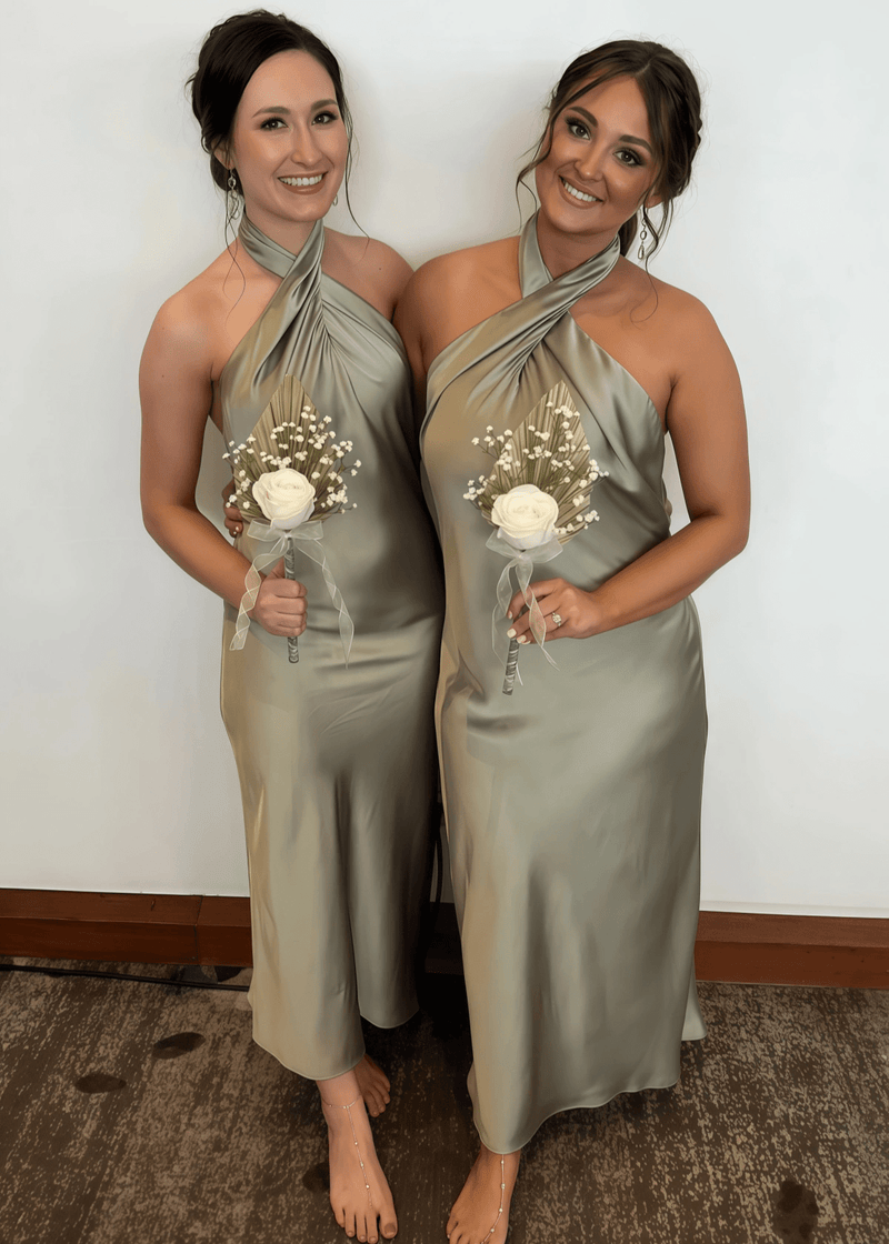 sage and gold bridesmaid dresses Unique Gold Strap Sage Green Chiffon Bridesmaid Dress