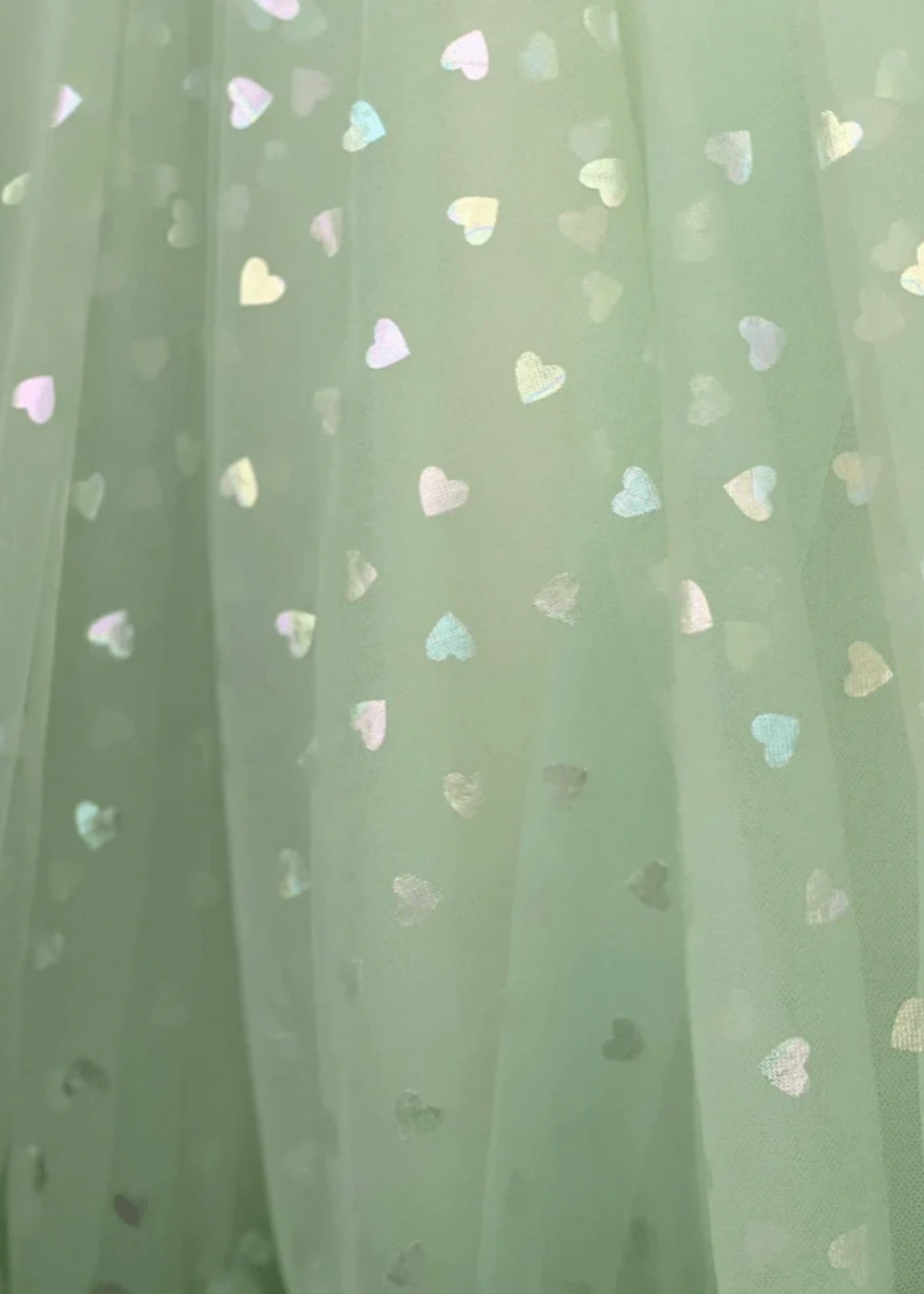 Andraste | Capture Homecoming Magic in Blush Tulle Corset Dress - Sage - PromDressClub