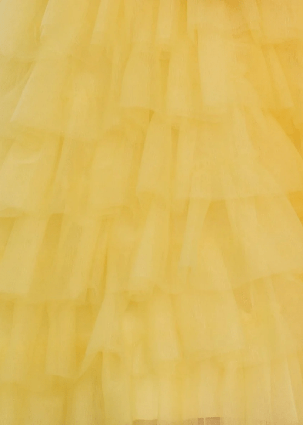 Arabella | A Line Yellow Tulle Strapless Ruffle Short Homecoming Dress - Yellow - PromDressClub