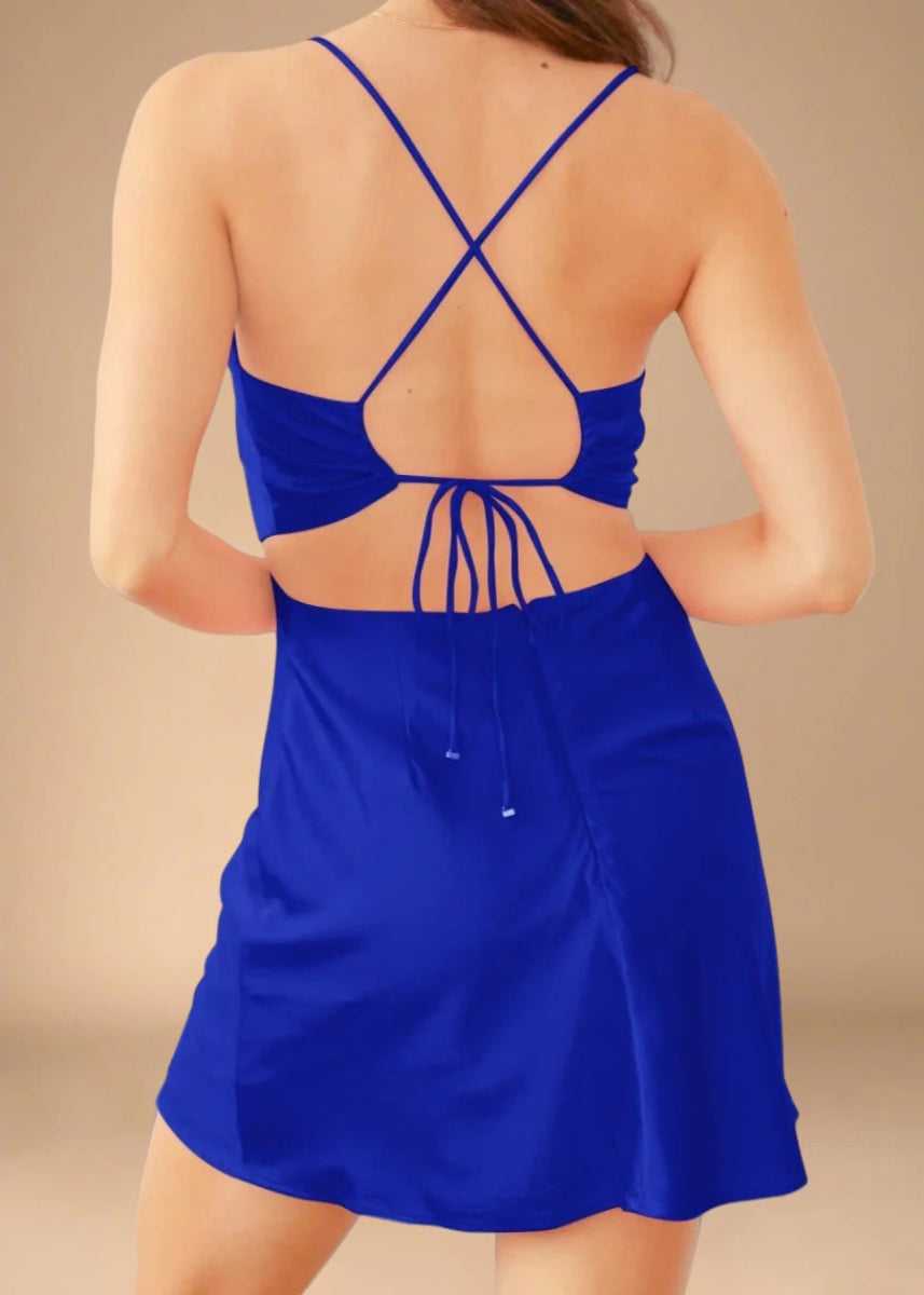 Axelle | Be Unforgettable: Vibrant Orange Homecoming Dresses for Bold Styles - Royal Blue - PromDressClub