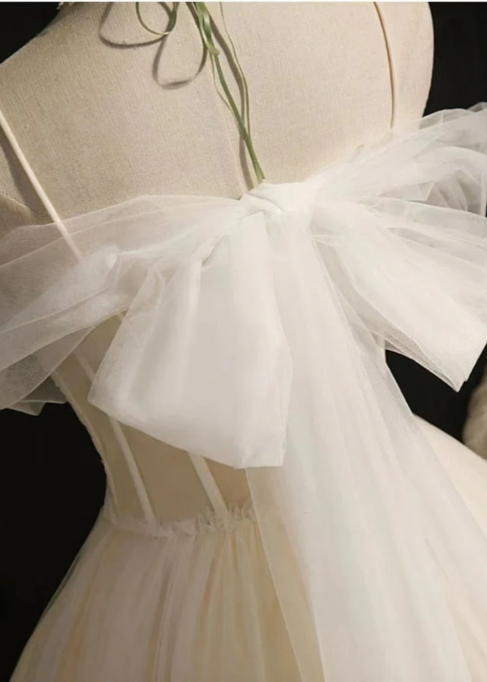 Azurael | Sparkle in Light Purple Homecoming Dress with Bow - White - PromDressClub