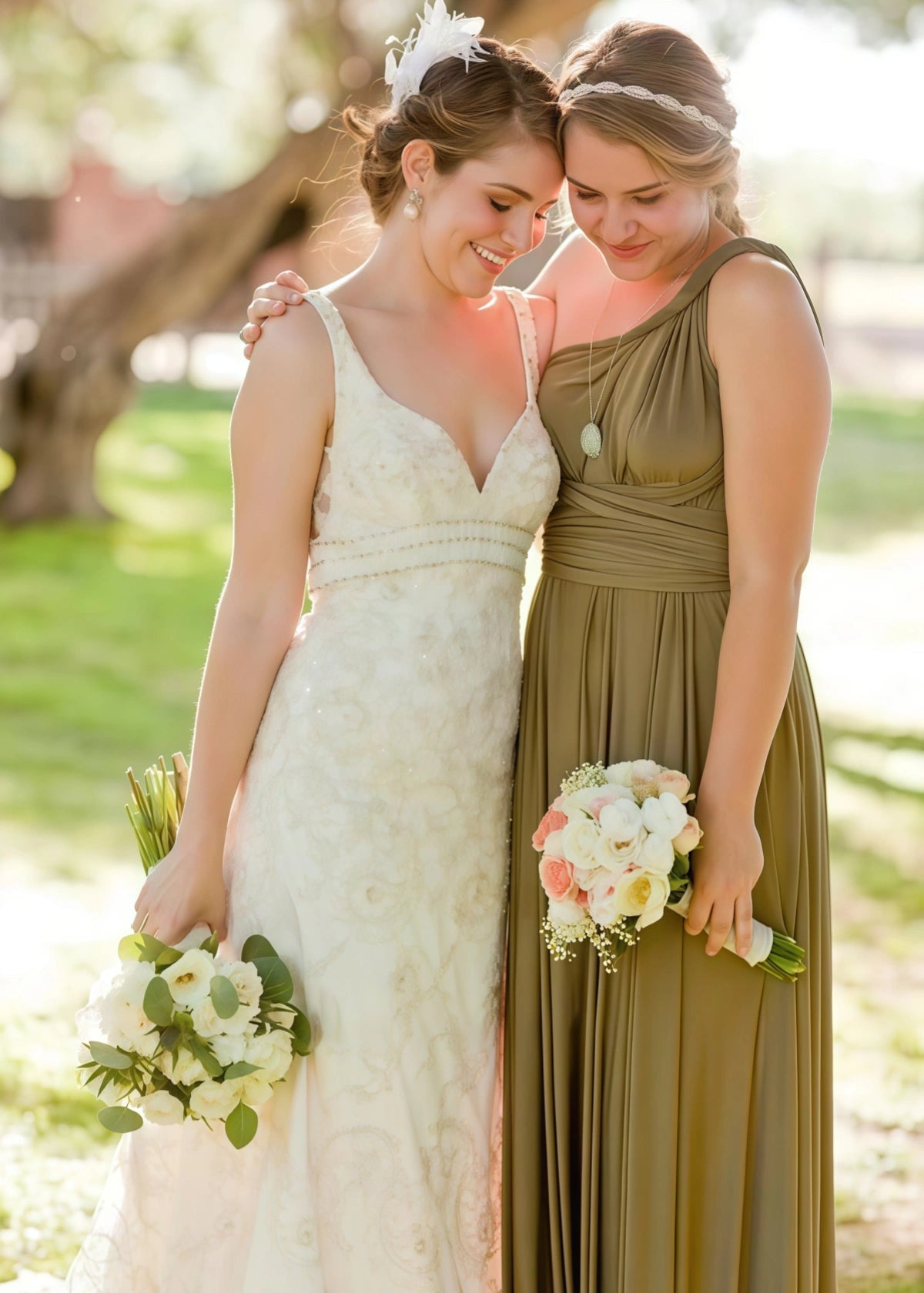 Bella | Chic Sash Sage Green Halter Chiffon Long Bridesmaid Dresses with Slit A Line - Price #price_variant_lowest# - Sage - PromDressClub