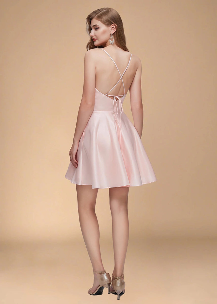 Belphoebe | Discover the Perfect Pink Homecoming Dress for Your Memorable Night - Light Pink - PromDressClub