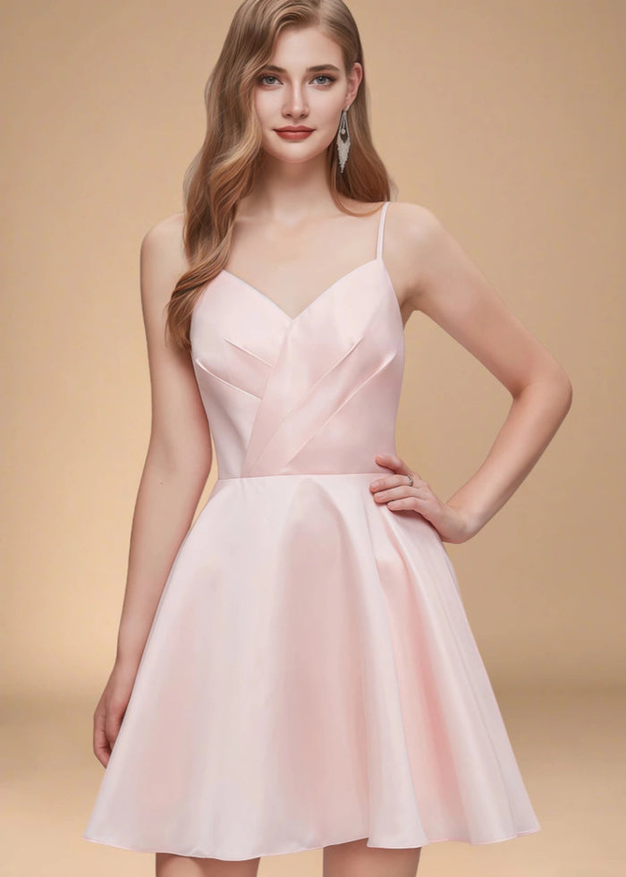 Belphoebe | Discover the Perfect Pink Homecoming Dress for Your Memorable Night - Light Pink - PromDressClub