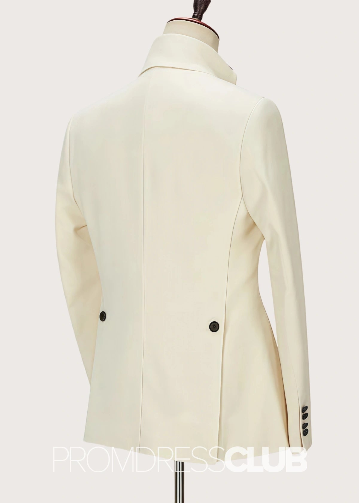 Benjamin |Off White Prom Suits For Men With Fit One Button Stylish |Two Pieces Bespoke Men Suits - Price #price_variant_lowest# - 34 - PromDressClub