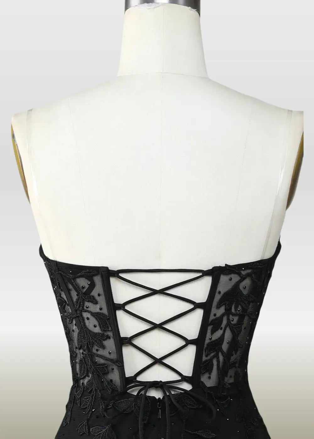 Mildred |Bodycon Sweetheart Corset Dress Pink Lace Homecoming Dress with Appliques - Black - PromDressClub