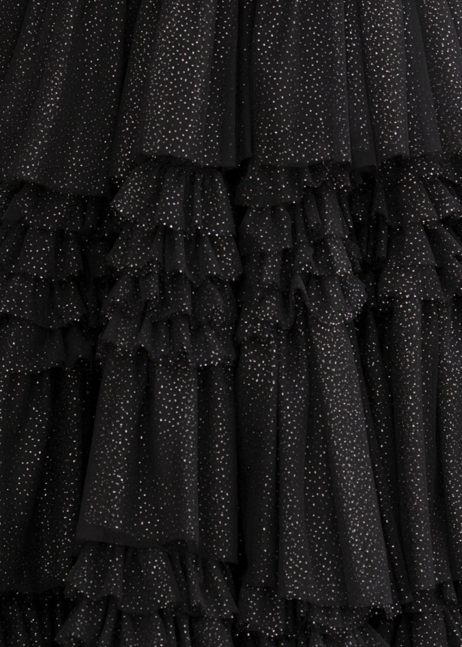 Bridget | Black Sage Green A Line Ruffle V Neck Prom Dress with Slit - Black - PromDressClub