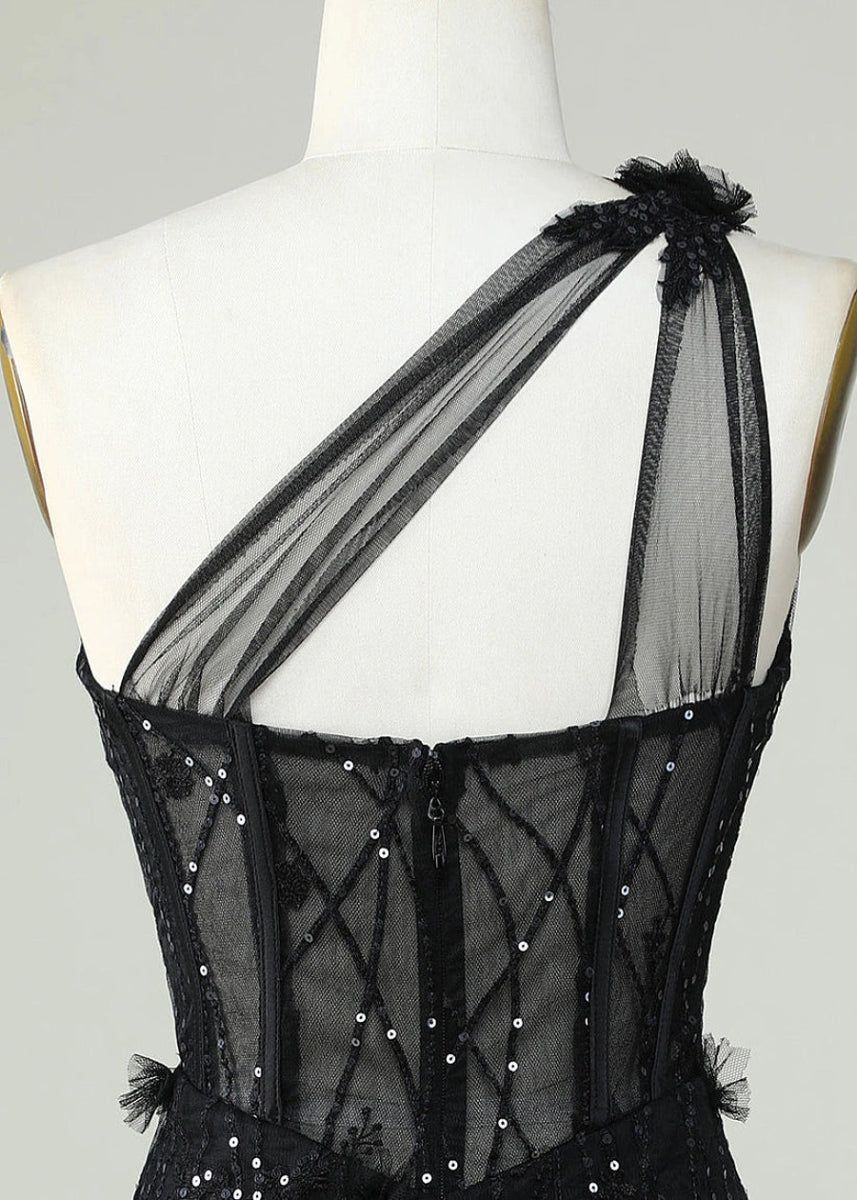 Calypso | Discover the Ultimate Royal Blue Homecoming Dress for an Unforgettable Night - Black - PromDressClub