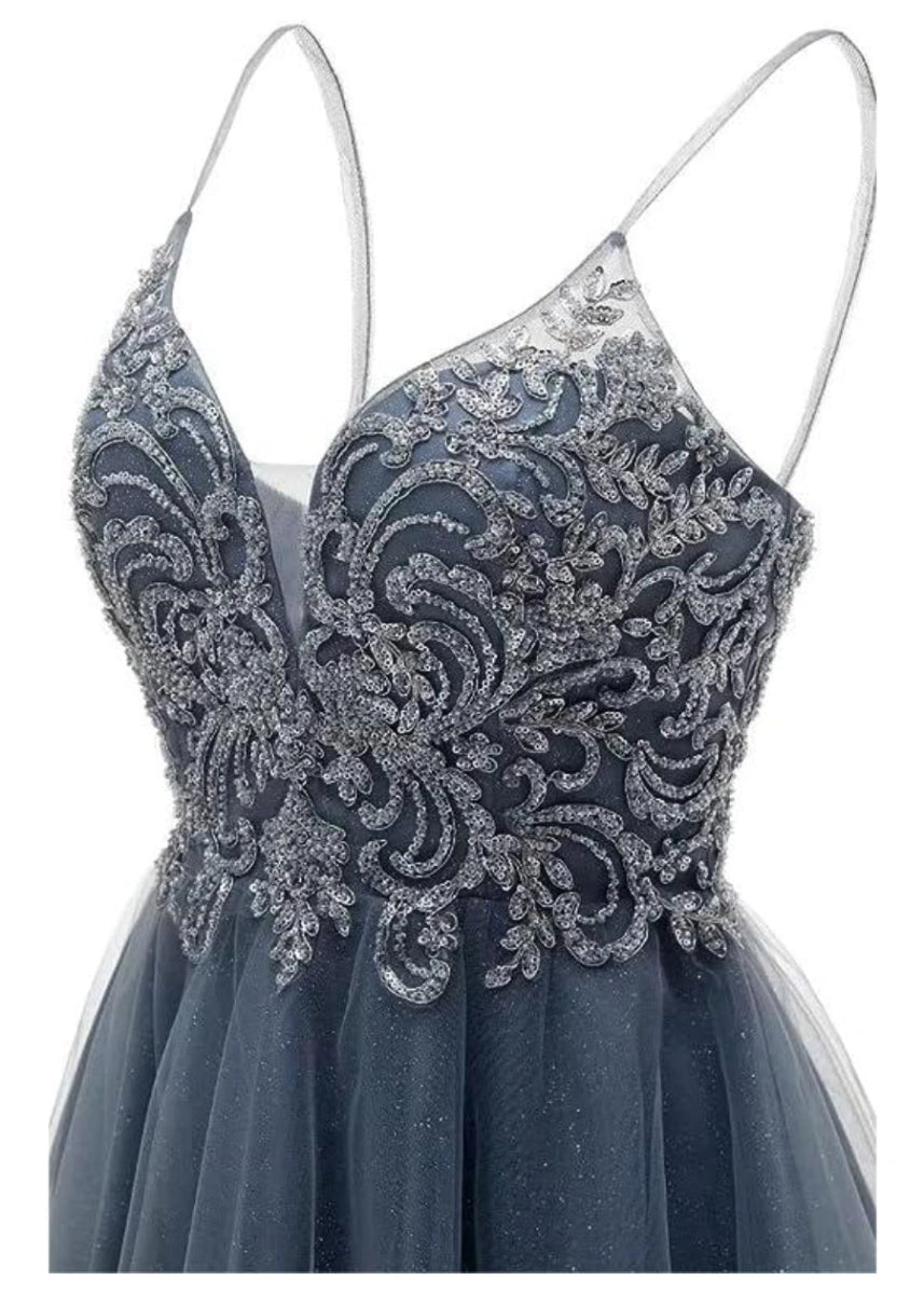 Clarentine | Discover the Perfect Dusty Blue Homecoming Dress for Your Big Night - Dusty Blue - PromDressClub