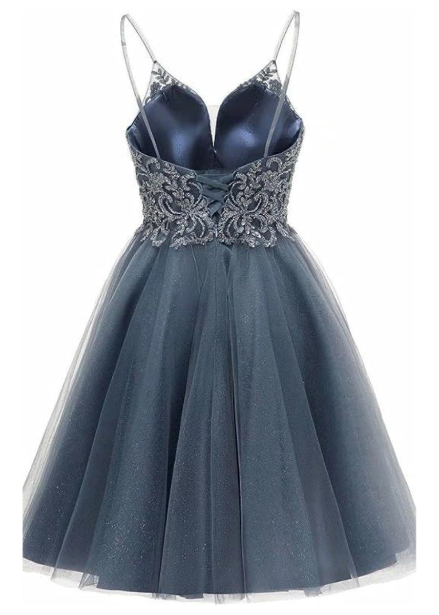 Clarentine | Discover the Perfect Dusty Blue Homecoming Dress for Your Big Night - Dusty Blue - PromDressClub
