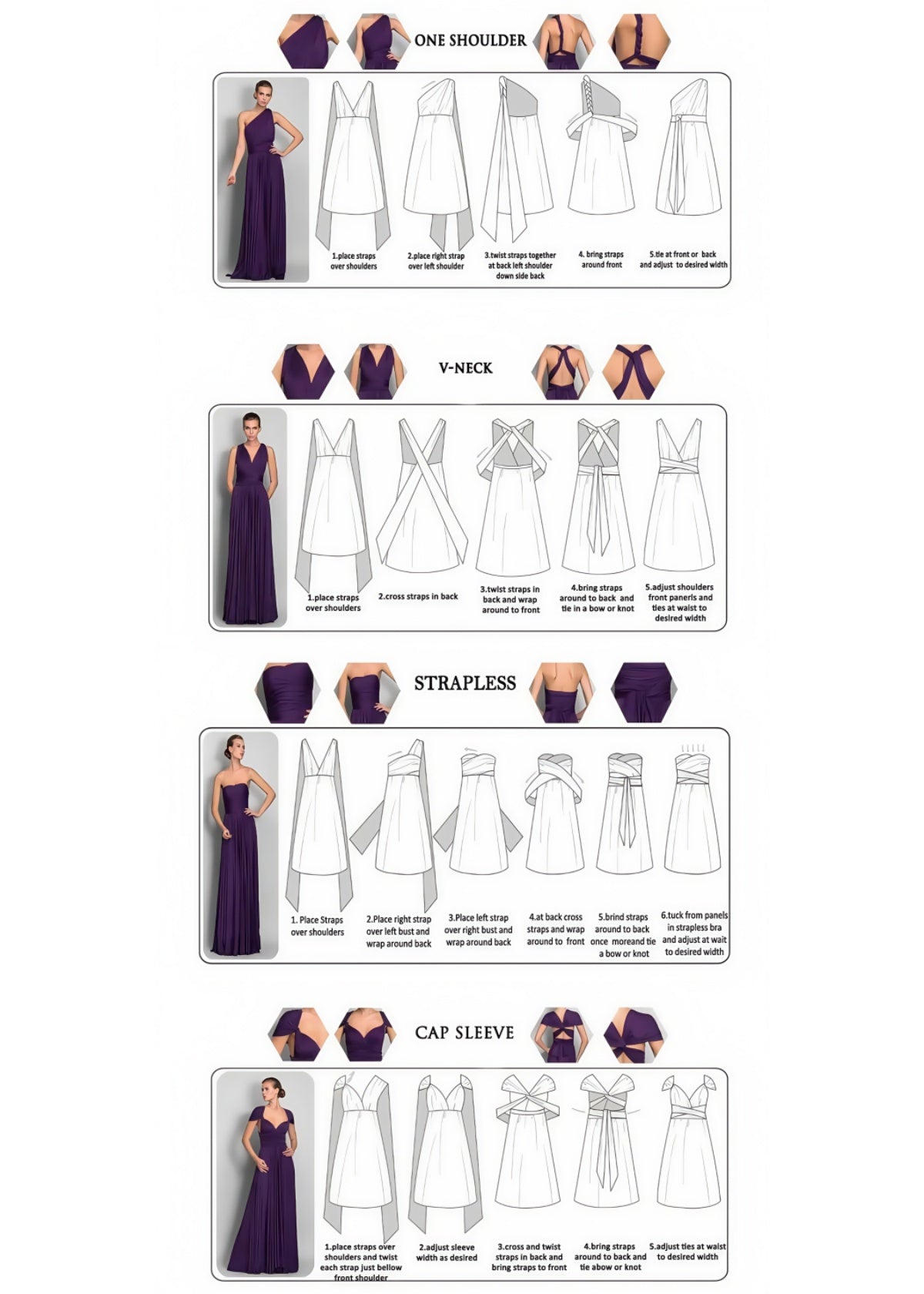 Doreen | Romance Dreamer Convertibl Dusty Blue Chiffon Maxi Bridesmaid Dress with Multiway Infinity - Price #price_variant_lowest# - Dusty Blue - PromDressClub