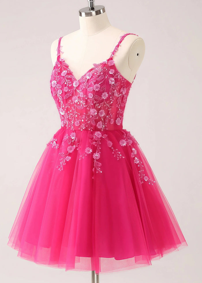 Etheldreda | Royal Blue Homecoming Dress: Unforgettable Elegance for Your Special Night - Fuchsia - PromDressClub