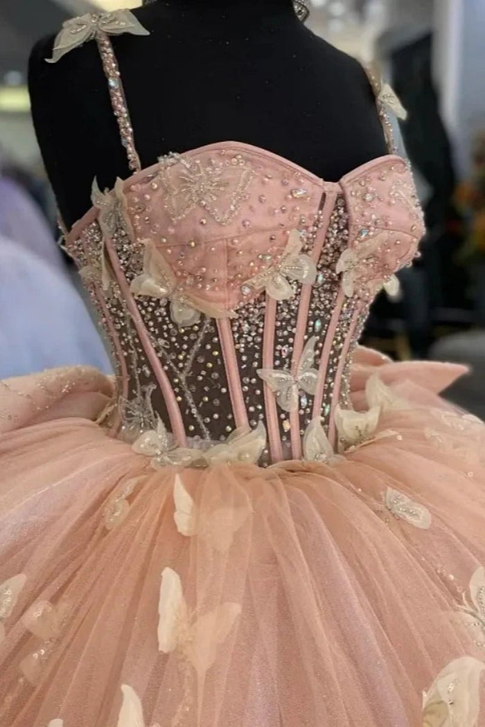 Guinevere | Charming Pink Quinceanera Dresses with Big Bows for Sweet 16 Fun - Pink - PromDressClub