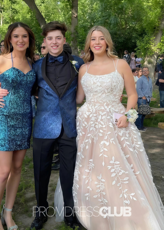 Hilda |Long Champagne Prom Dresses Near Me With A Line Strapless Appliques - Price #price_variant_lowest# - Champagne - PromDressClub