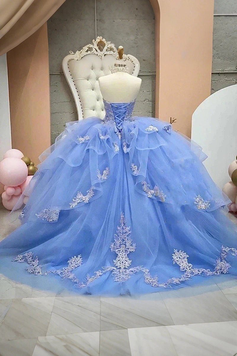 Holly | Gorgeous Light Blue Quinceanera Dresses for Memorable Celebrations - Light Blue - PromDressClub