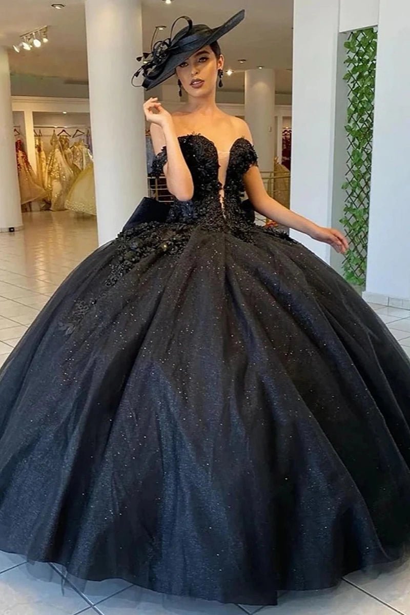 Jade | Gorgeous Black Quinceanera Dresses for Memorable Events - Black - PromDressClub