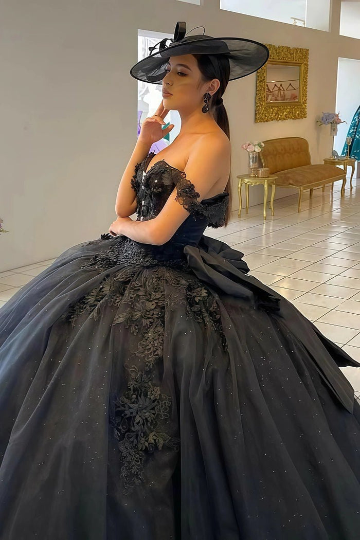 Jade | Gorgeous Black Quinceanera Dresses for Memorable Events - Black - PromDressClub