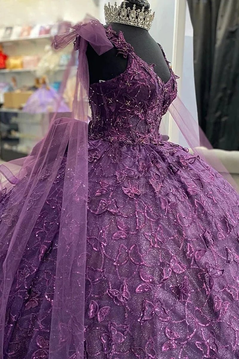 Judith | Discover the Ultimate Purple Quince Dress for Your Big Day! - Dark Purple - PromDressClub