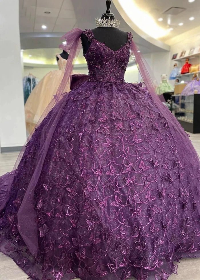 Judith | Discover the Ultimate Purple Quince Dress for Your Big Day! - Dark Purple - PromDressClub