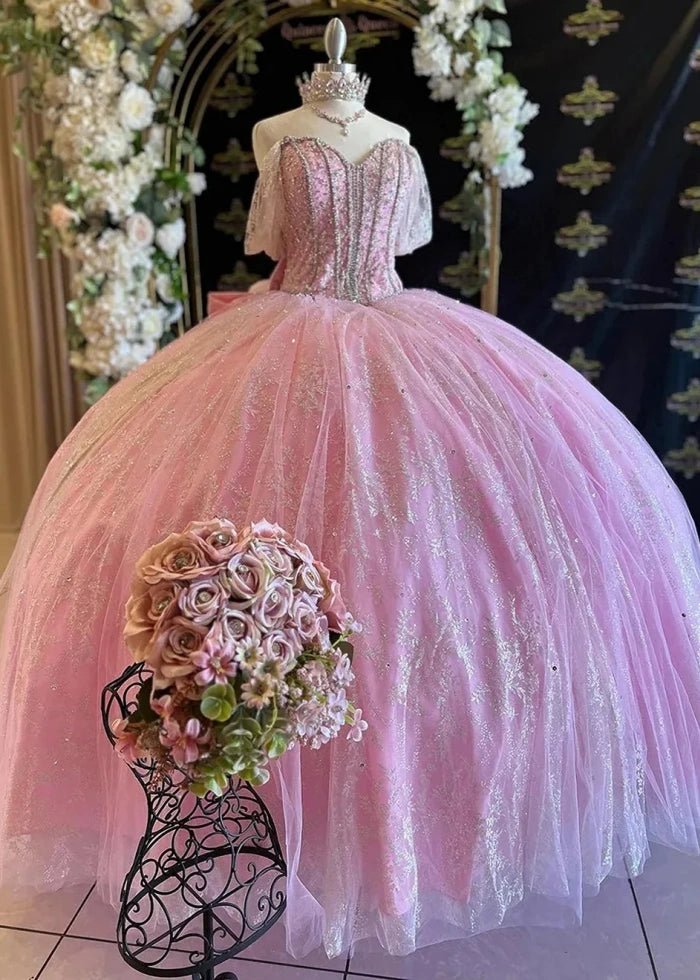 Katrina | Step Into Elegance with Pink Quince Dresses Featuring a Statement Bow - Pink - PromDressClub