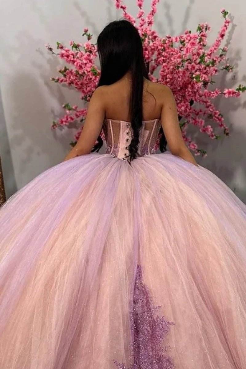 Lara | Own Your Spotlight in Stunning Purple Quince Dresses - Light Purple - PromDressClub