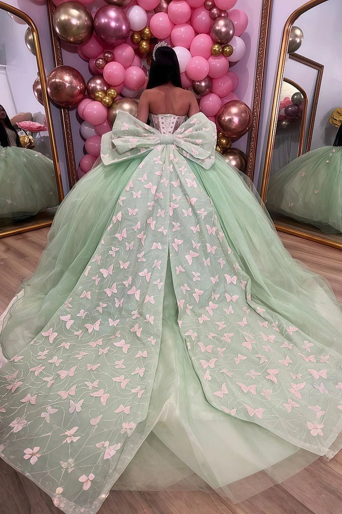 Layla | Discover Your Dream Mint Green Quinceañera Dress – Style & Comfort Combined - Mint Green - PromDressClub