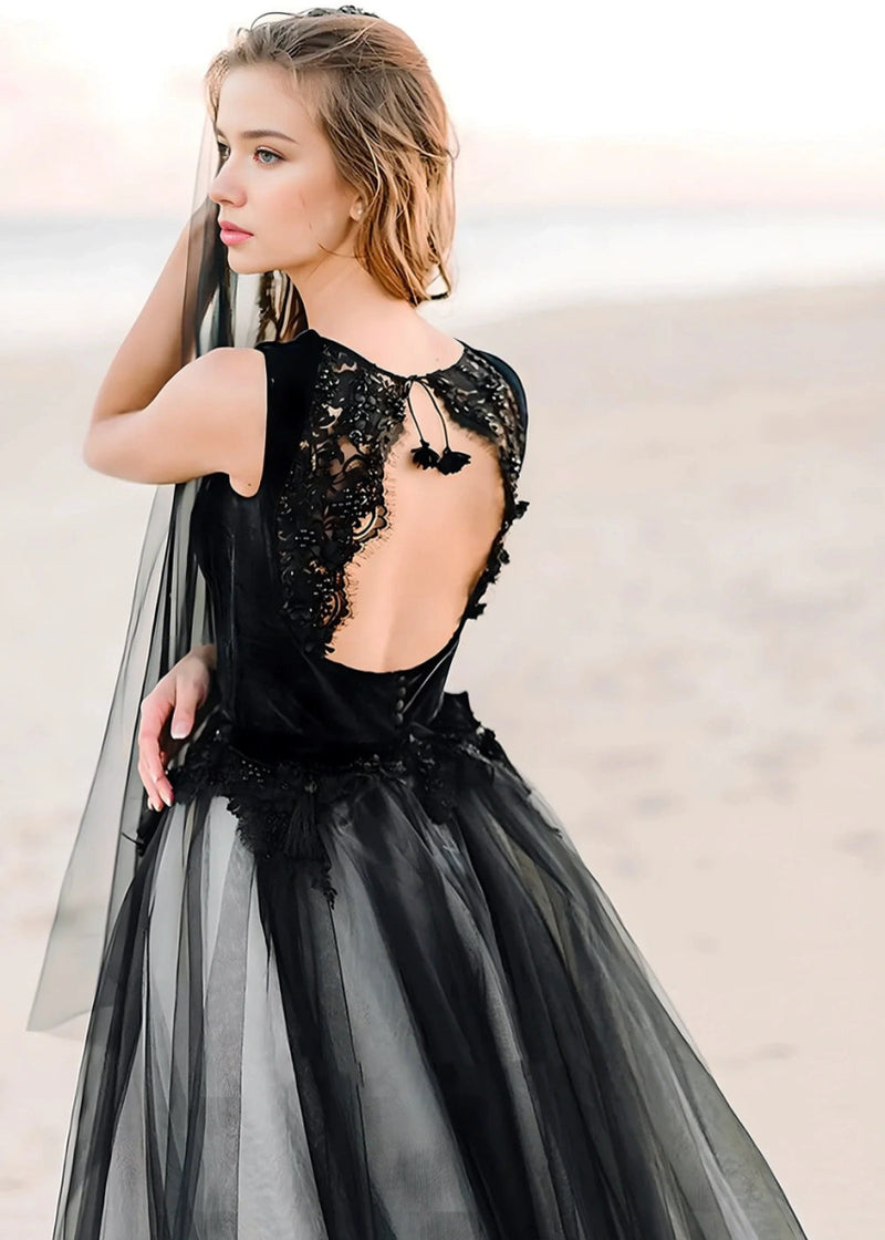 black wedding guest dress formal Dressystars Women Black Wedding Guest Dress Strapless Ruffled Long Chiffon Formal  Dress With Slit
