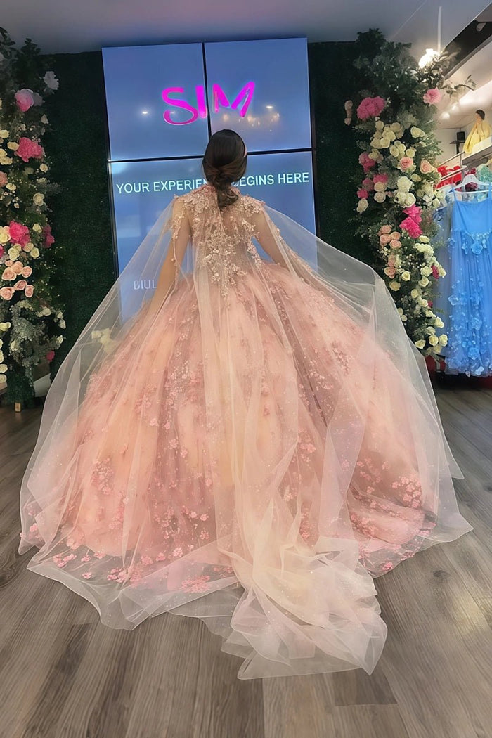 Lillian | Step Into Your Fairy Tale with Enchanting Pink Quince Dresses - Light Pink - PromDressClub
