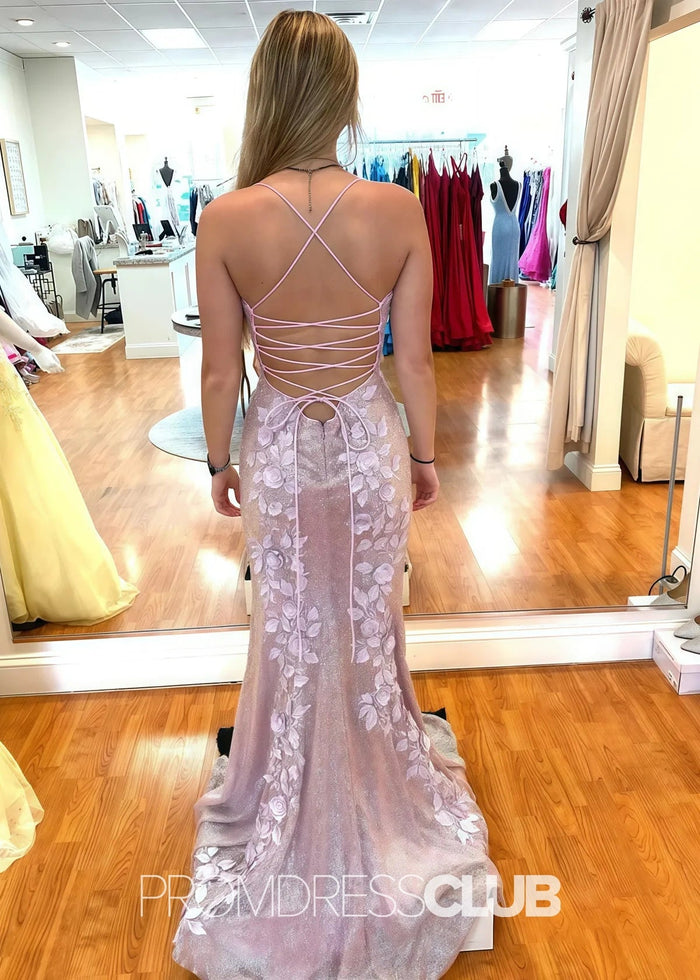 Linda | Long Black Corset Prom Dresses with 3D Appliques Sequin - Price #price_variant_lowest# - Pink - PromDressClub