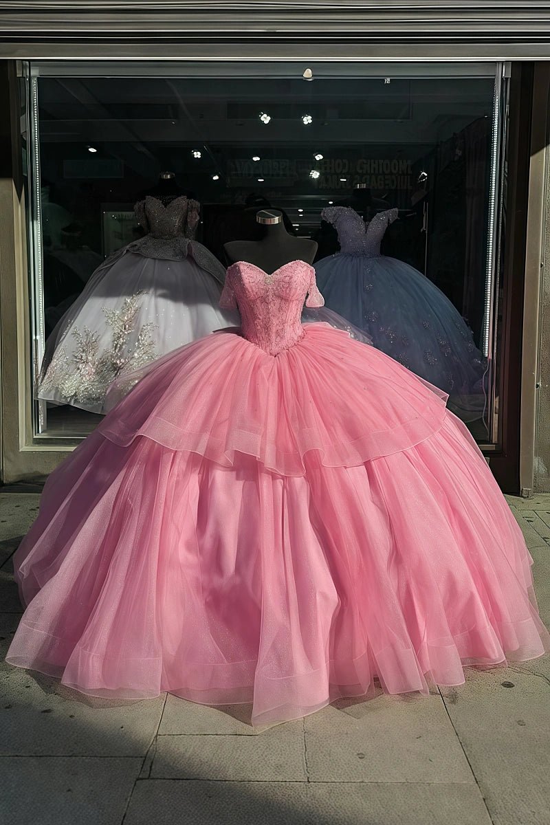 Pink Quinceaera Dresses | Elegant & Customizable Sweet 16 Gowns |  PromDressClub