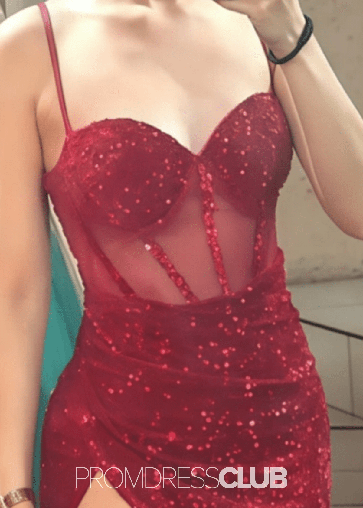 Lorraine | Sparkly Mermaid Royal Blue Sequin Maxi Prom Dress - Price #price_variant_lowest# - Red - PromDressClub