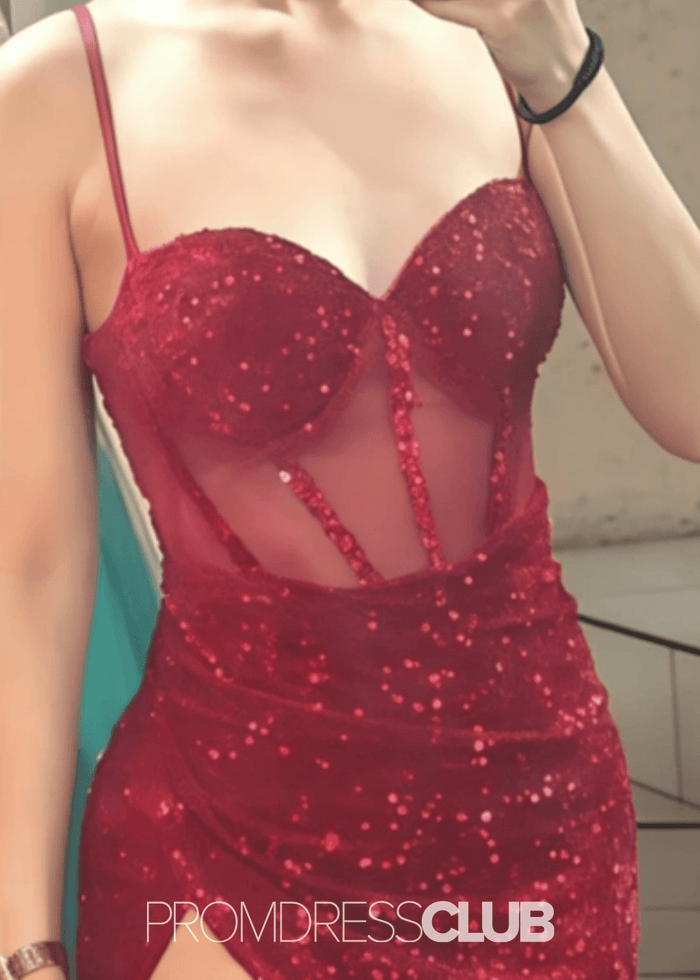 Lorraine | Sparkly Mermaid Royal Blue Sequin Maxi Prom Dress - Price #price_variant_lowest# - Red - PromDressClub