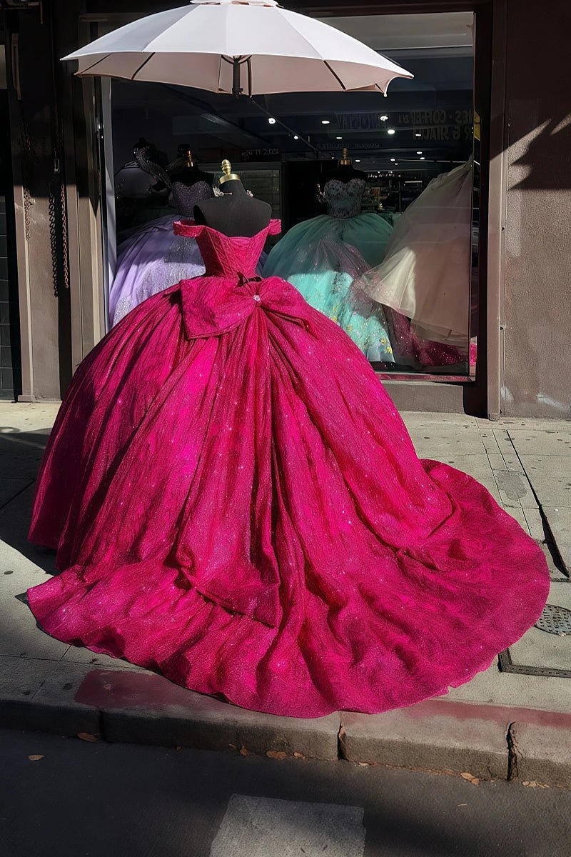 Louisa | Purple Quinceañera Dresses: Find Your Dream 15th Birthday Gown - Fuchsia - PromDressClub