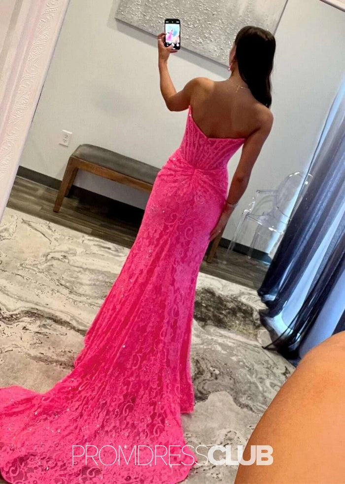 Lynn | Mermaid Plus Size Emerald Green Long Prom Dress - Price #price_variant_lowest# - Hot Pink - PromDressClub