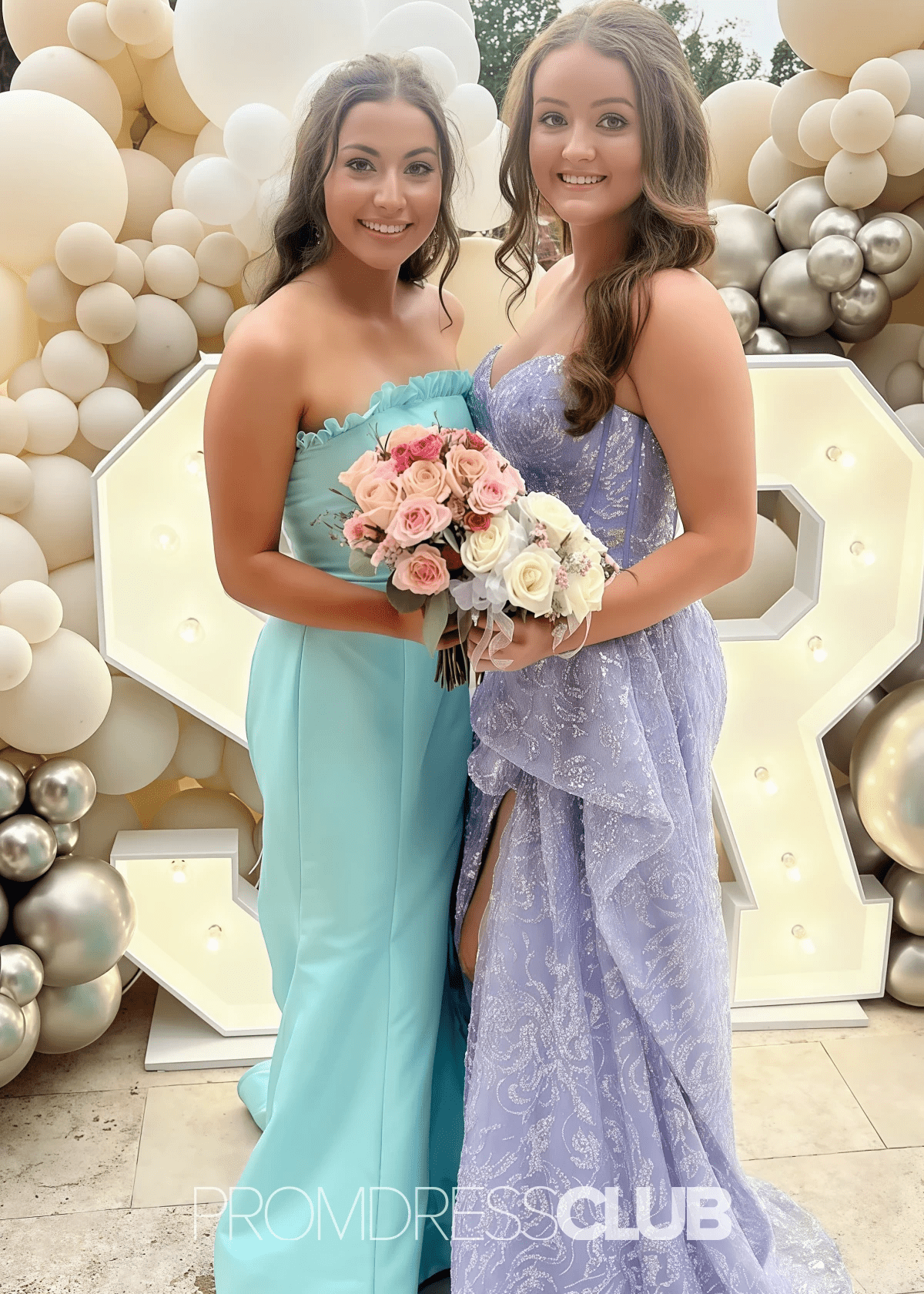 Mandy | Mermaid Red Maxi Prom Dress Near Me - Price #price_variant_lowest# - Aqua - PromDressClub