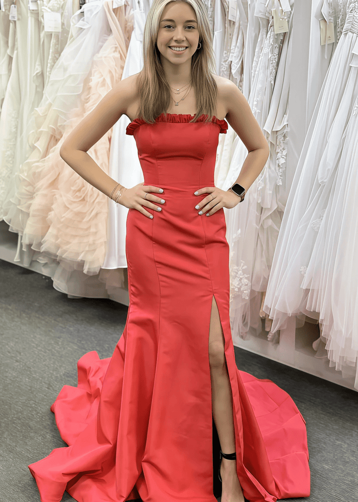 Mandy | Mermaid Red Maxi Prom Dress Near Me - Price #price_variant_lowest# - Red - PromDressClub