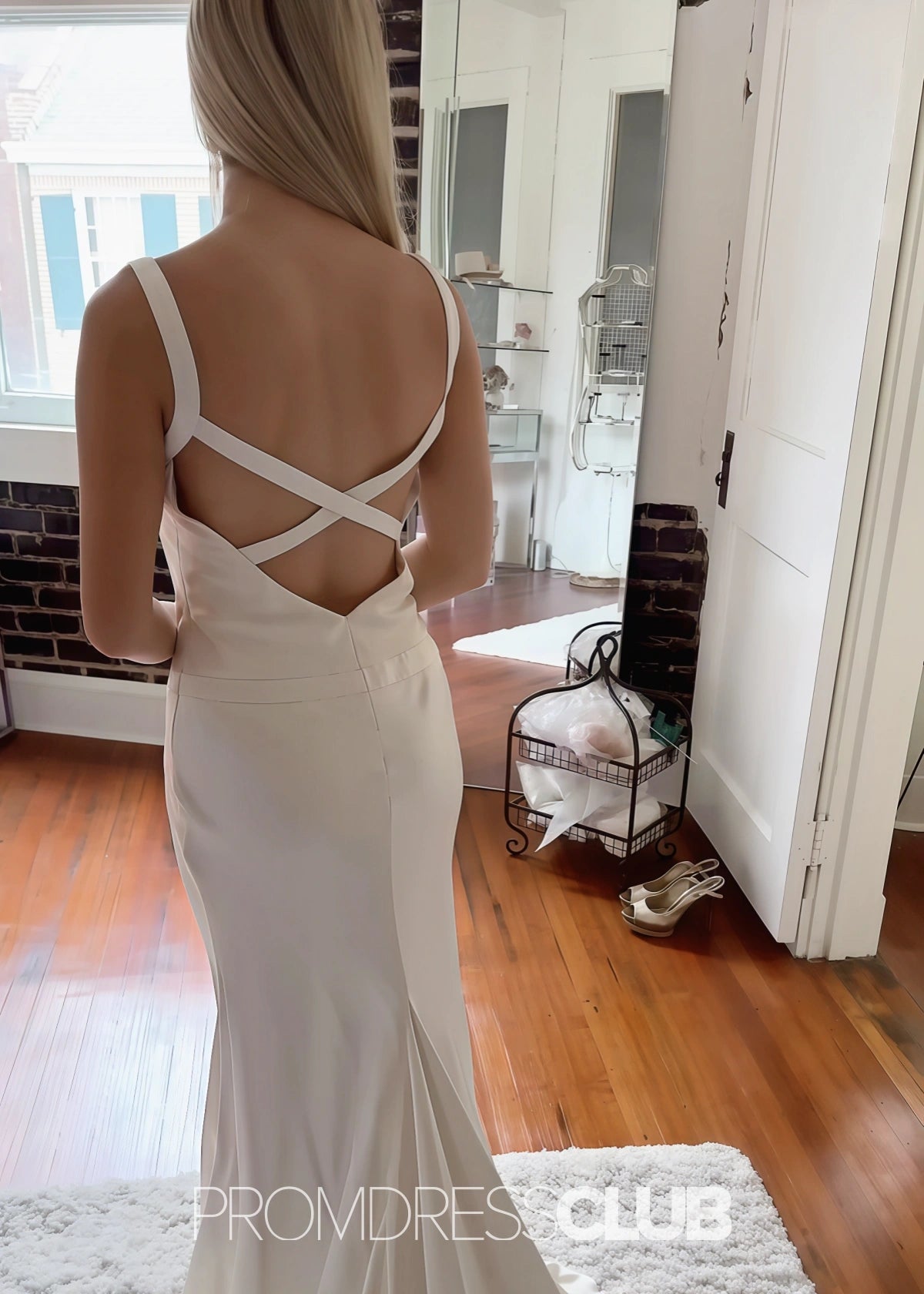 Maria | Mermaid Yellow Maxi Formal Dress Near Me - Price #price_variant_lowest# - White - PromDressClub